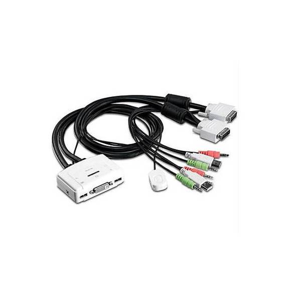 Trendnet 2-Port DVI/USB KVM Switch Kit w/ Audio TK-214I